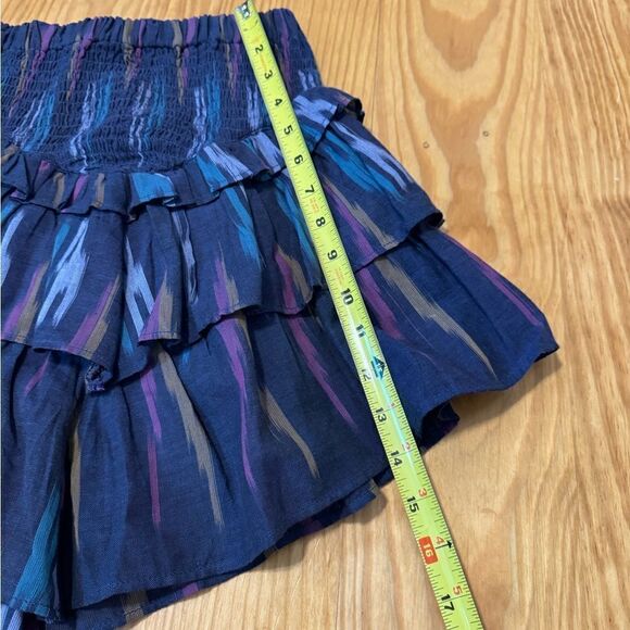MOTHER Ruffled Up Festival Skirt SZ XS Artist In Residence Mini Asymmetrical - Picture 4 of 10